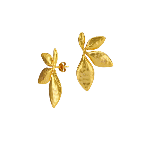 Ohrring aus Messing, vergoldet